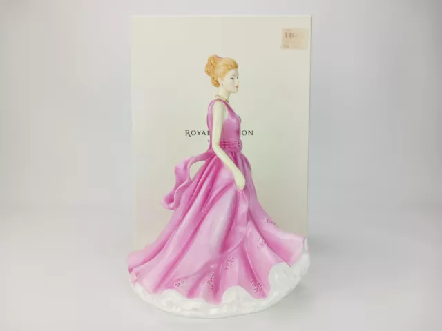 Boxed Royal Doulton Figurine Linda HN5605 Pink Bone China Lady Figures 3