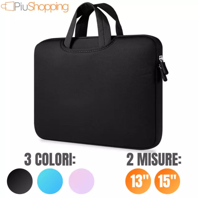 Custodia Borsa Valigetta Porta Pc Macbook Computer Portatile Notebook 13" / 15"