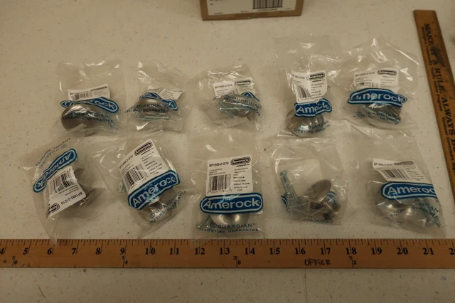 LOT OF 10 Amerock BP15852G10 Inspirations Rope XL Knob 1 3/4” Satin Nickel (H582