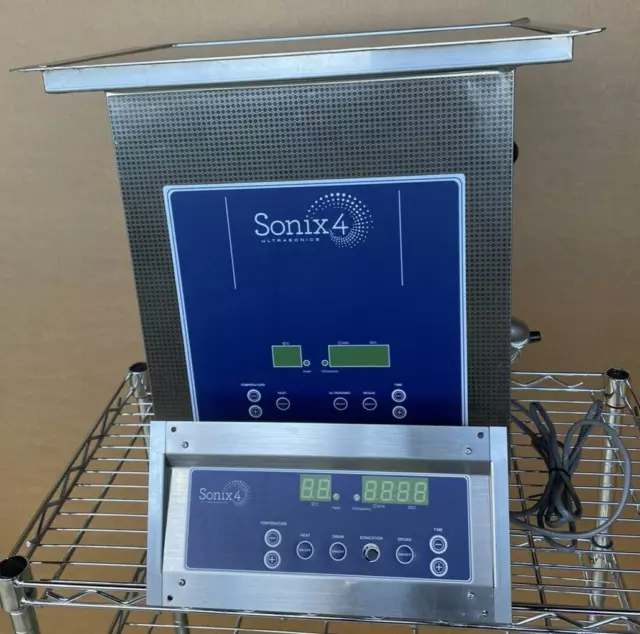 Sonix 4 IV Model SR128 Recessed Dental Ultrasonic Cleaner w/ Remote Timer 120V
