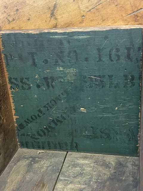 Antique DuPont Black Powder  Wooden Box Crate US Navy