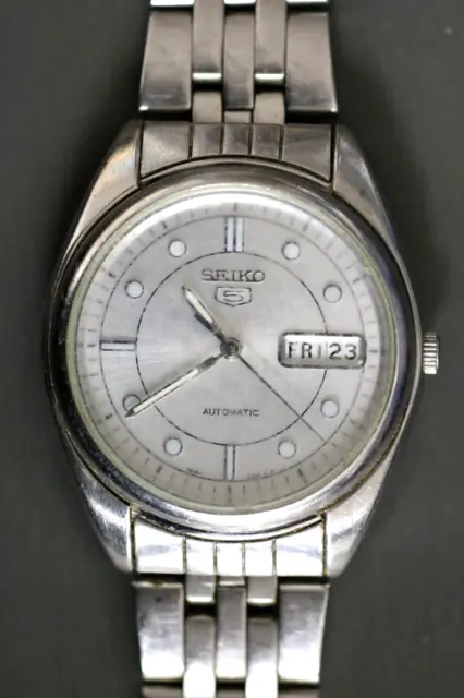 Seiko 5 SNXA19 21 Jewel Stainless Steel Automatic Day Date Watch 7S26-0430