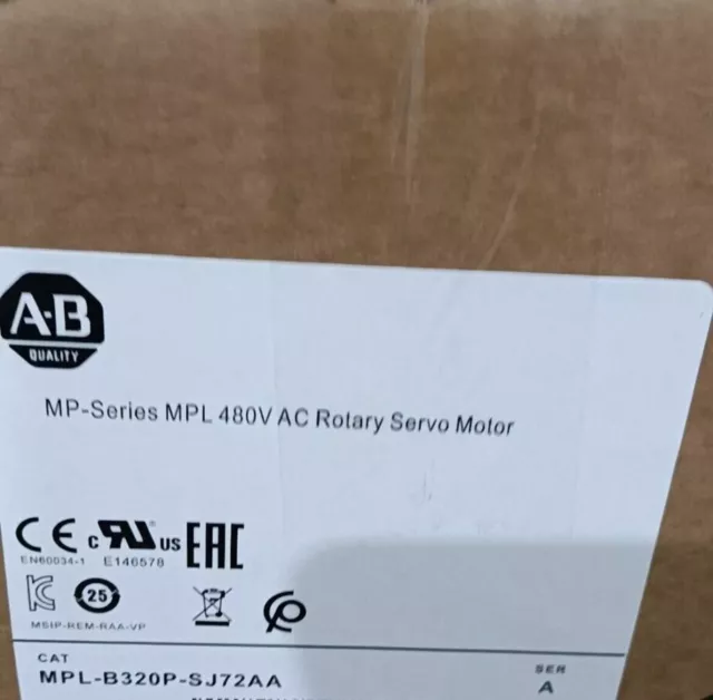 MPL-B320P-SJ72AA Allen Bradley Servo Motor Series A FREE SHIP NEW IN BOX