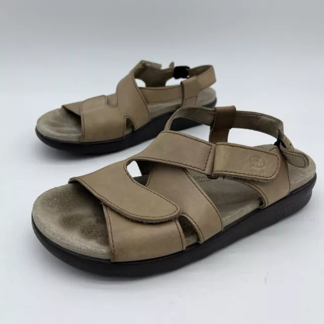 SAS Duo 7.5 M Tripad Comfort Sandal Casual Comfort White Women's USA MSRP $129