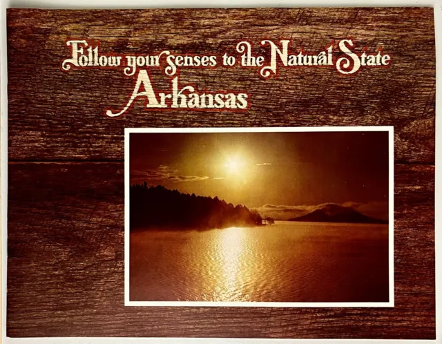 1978 Follow Your Sense Arkansas Natural State Recreation Clinton VTG Travel Book