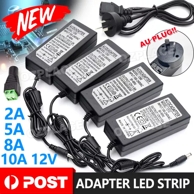 AC/DC12V 2A 3A 5A 6A 10A AMP POWER Supply ADAPTER Transformer LED Strip CCTV AU