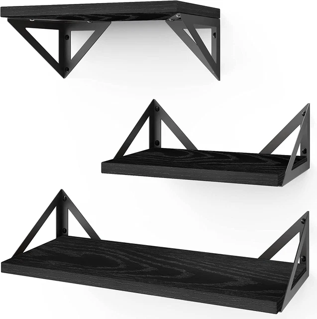 Floating Shelves for Bedroom Decor, Rustic Wood Wall Shelves for Living Room Wal