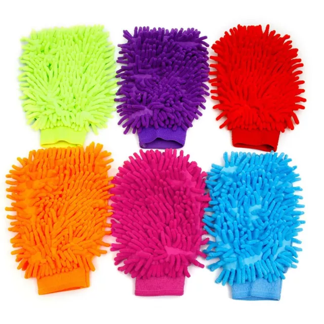 Pack de 6 gants de nettoyage en microfibre de haute qualité pour le nettoyage d