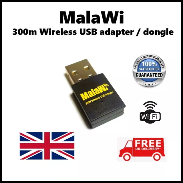 x20 MalaWi 300Mbps USB WiFi Adapter Wireless Dongle 802.11 BGN Laptop PC UKTrade