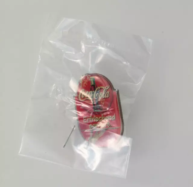 Coca Cola Pin Anstecker OVP Ansteckpin Sammler Erfrischend Selten Neu Ungeöffnet 3