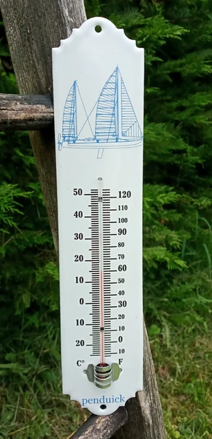 Thermomètre émaillé extérieur 30 cm au choix émail véritable Fabriqué