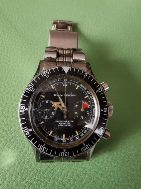 Nivada Grenchen Sea Diver Aviator Chronograph