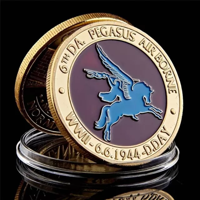 PARACHUTE REGIMENT PARA WW2 1944 D DAY PEGASUS BRIDGE airborne para Large Coin