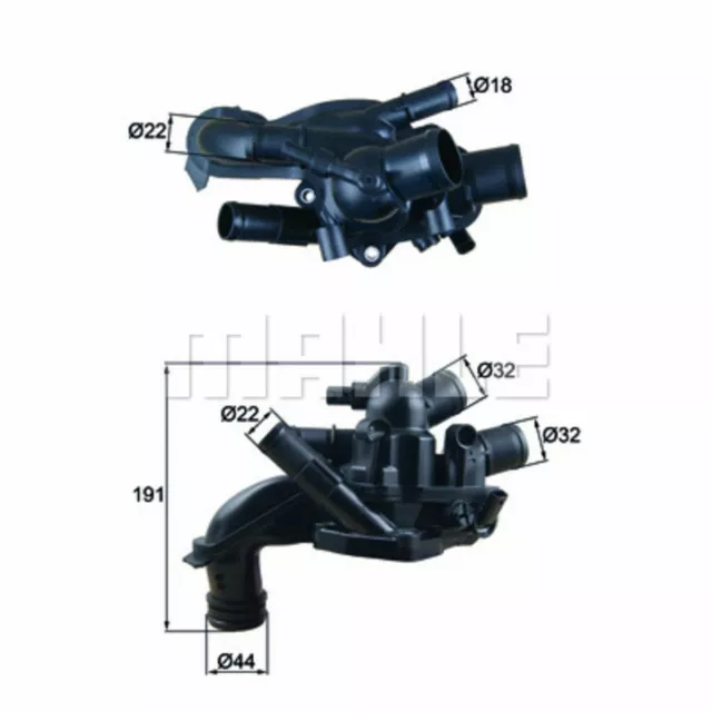 Thermostat, Kühlmittel BEHR MAHLE TM 46 105