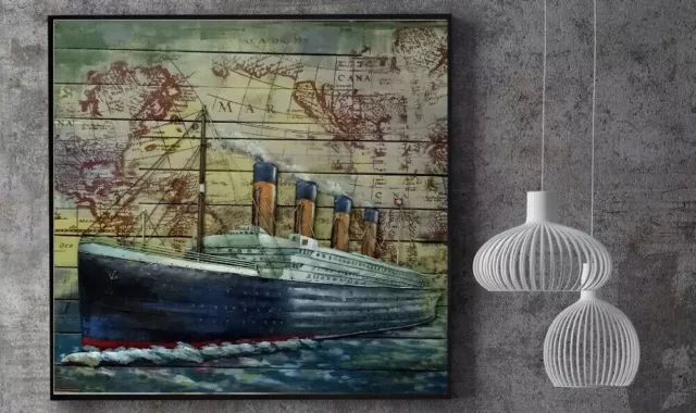Affordable metal Oil painting wall art home decor wall painting 3d picture SALE