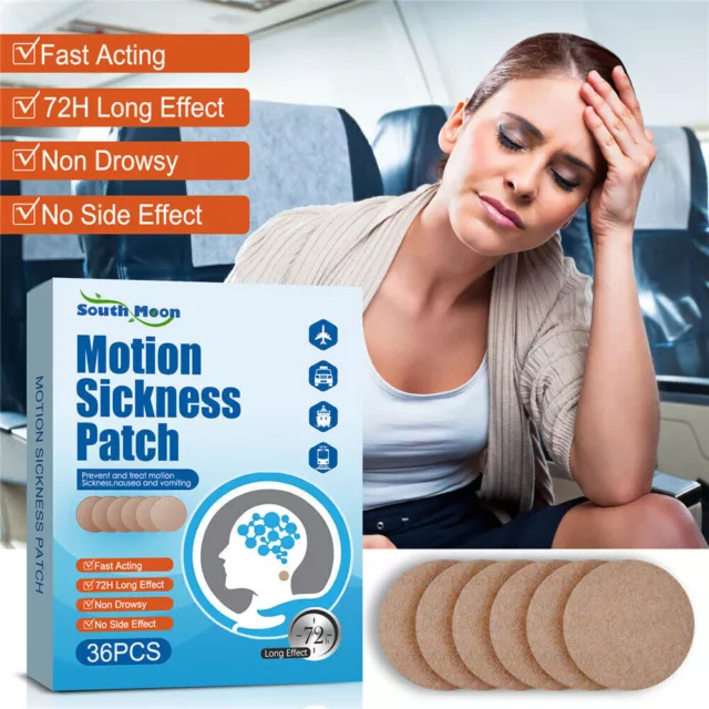 36Pcs Motion/Sea Sickness Patches for Cruise Anti Nausea Patch to Relief Nausea