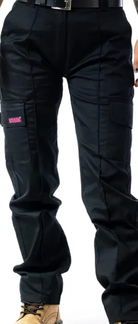 LADIES & WOMENS MIG Cargo Combat Work Trousers Size 6 to 22 & Knee