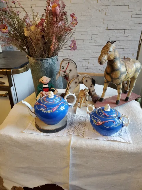 Théière, tisane, tasse porcelaine Art de la table 2 en 1 AMBIENTE BIRD &  BLOSSOM