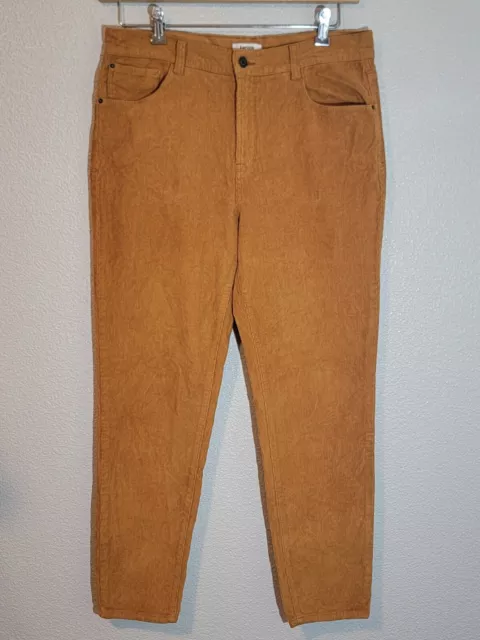 Kensie Jeans Womens Size 12/31 The Kelsey Skinny High Rise Stretch Orange