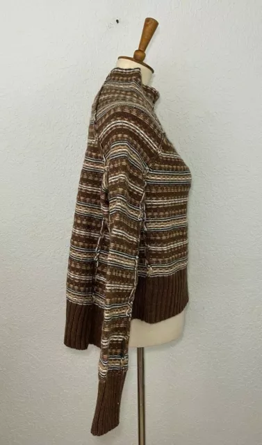 MM6 Maison Margiela Womens Wool Sweater Multicolor Size XS 2