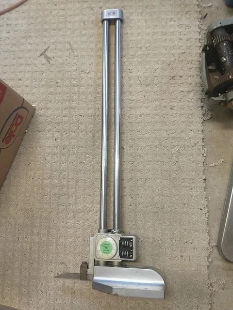 MITUTOYO DUAL BEAM 24" Dial Height Gage with Counter For PARTS $149.99