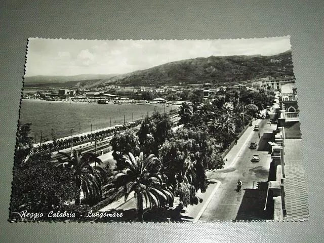 Cartolina Reggio Calabria - Lungomare 1957