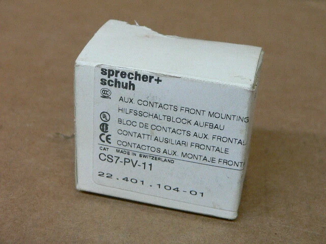 Sprecher+Schuh CS7-PV-11 Top Mount Auxiliary Contact Block