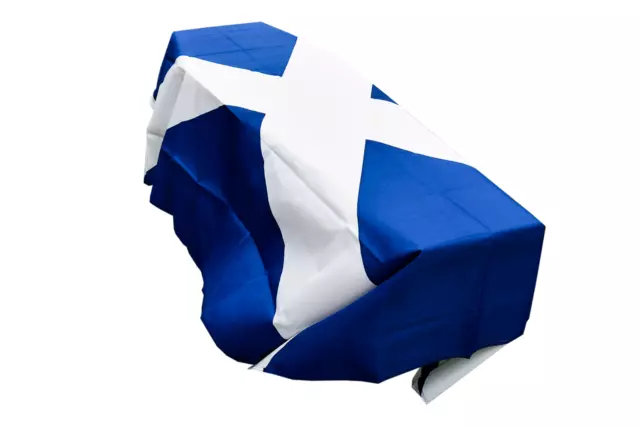 Cortina ataúd bandera azul marino de Escocia - envío rápido