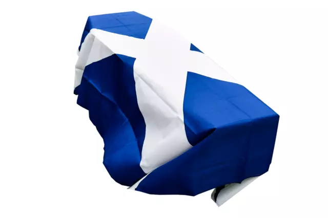 Escocia Azul Marino Bandera Ataúd Drape - Rápido Despacho