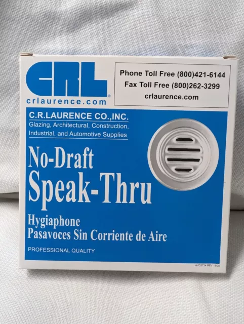 CRL 834DU Bronze Anodized Aluminum 5-5/16" No-Draft Speak-Thru