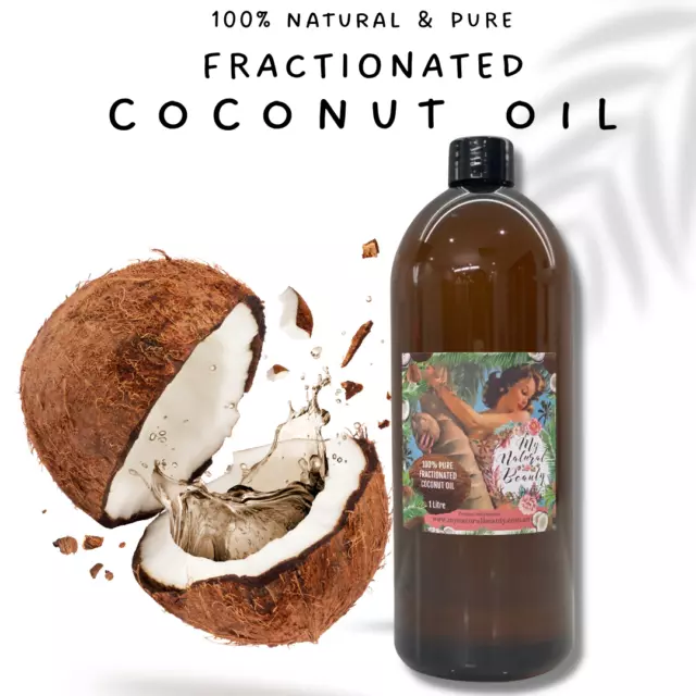 1 Litre Fractionated Coconut Oil - 100% PURE-Massage, carrier oil, aromatherapy.