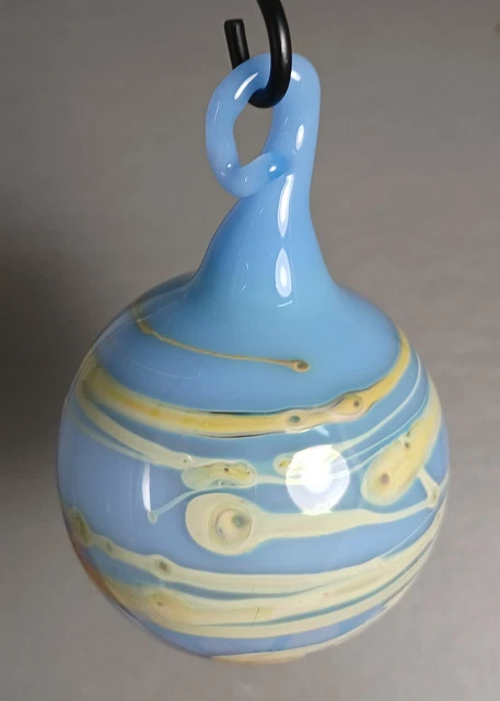 Hand Blown Glass Ornament Ball . Self Representing Artist (SRA)
