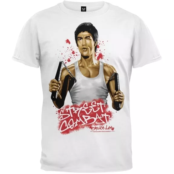 Bruce Lee - Street Combat Adult Mens T-Shirt