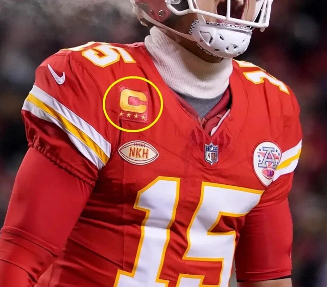 AFC 2024 PLAYOFFS KC Chiefs Patrick Mahomes QB ROT 4 Sterne aufbügeln