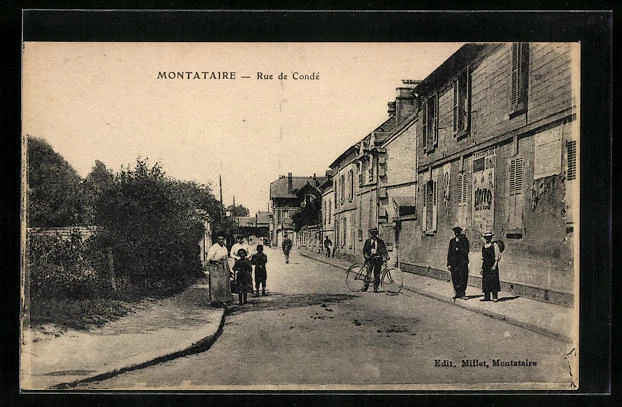 CPA Montataire, Rue de Condé