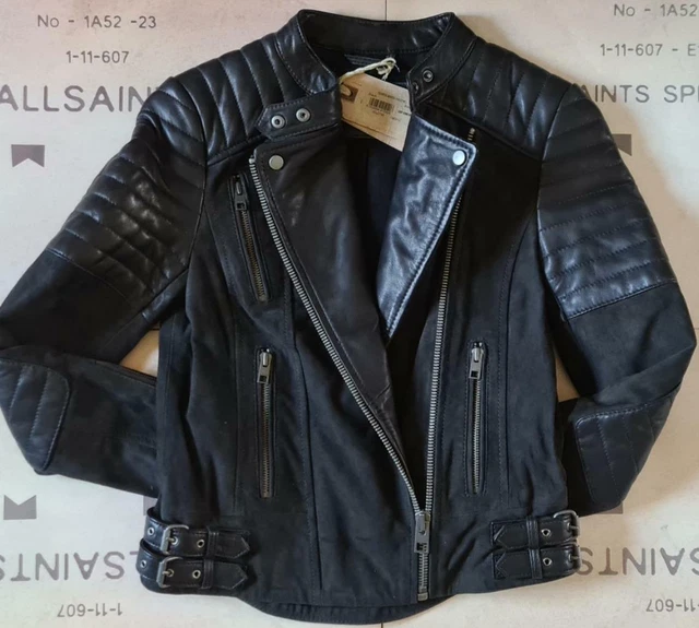 All saints deals jasper leather jacket