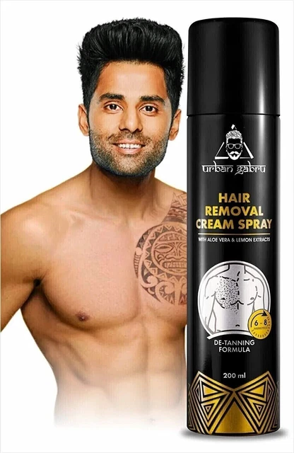 Spray crema depilatoria Urbangabru, spray depilatorio indolore per il corpo...
