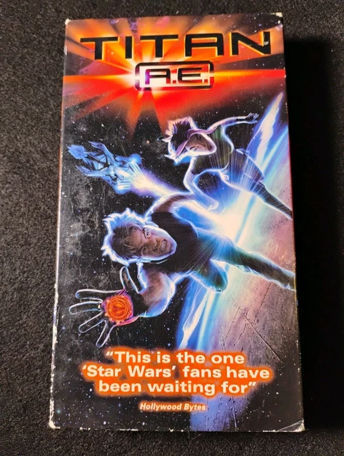 TITAN A.E. VHS, Former Rental, Matt Damon, Drew Barrymore, Cult Classic ...