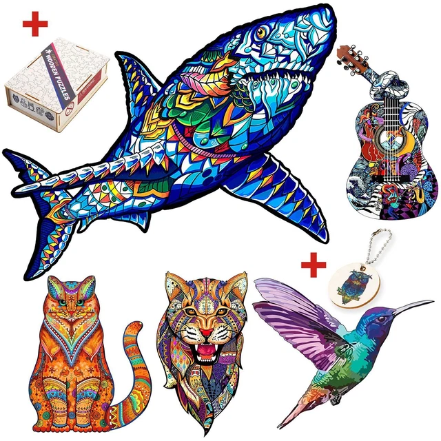 Charming Intellectual Jigsaw Puzzles Kids Adults Creative DIY Craft Brain Game 2