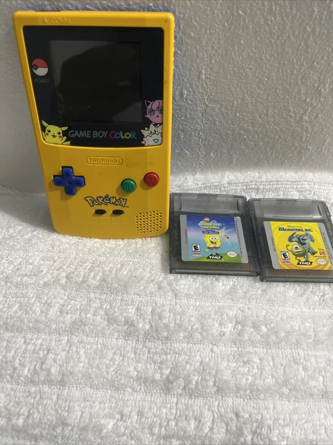 Gameboy Color Console Pikachu GAMEBOY COLOR POKEMON Pikachu Limited Edition Console CGB-001, And 2 ...