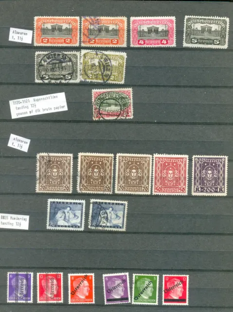 Austria large lot of mint and used stamps 1900s through 1960s, 7 scans