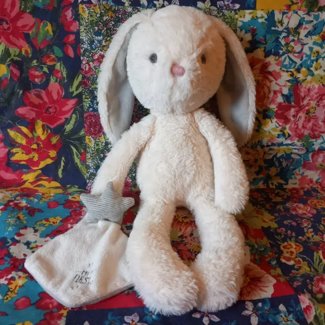 Mamas & Papas 15" My First Bunny Rabbit Cream Soft Toy Plush Comforter Soother