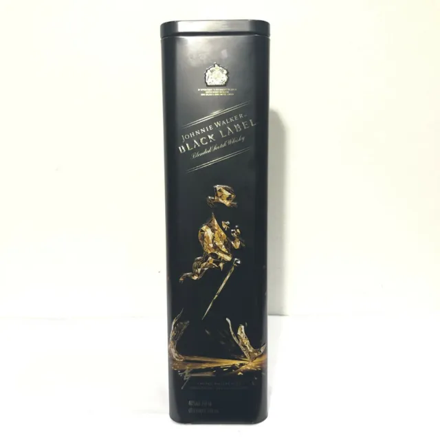 Johnnie Walker BLACK LABEL Empty Tin Box 700ml Limited Edition by ARRAN GREGORY