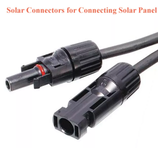 Tektrum 25 ft Long PV Cable with Solar M/F Connectors for Solar Panel (Set of 2) 3