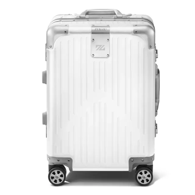 ZEBAR® HYBRID CABIN WHITE Alu 55x40x23  Travel Suitcase, Reisekoffer Koffer 3