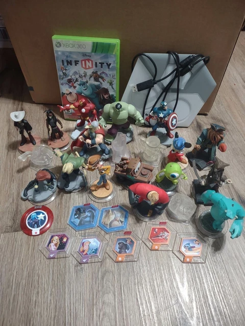 Disney Infinity 1.0 2.0 16 figure Lot playsets power discs Rare Xbox 360 games