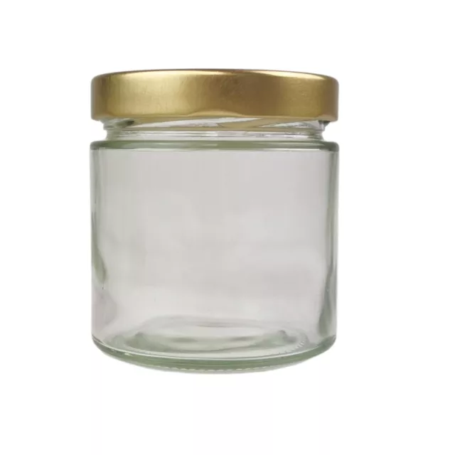 104x DEEP Twist Off Honigglas 500 g mit Metalldeckel Rundglas Gläser für Honig