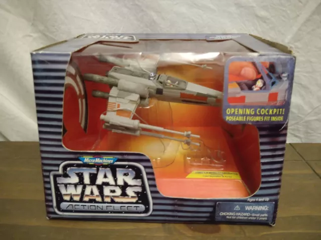 Vintage Star Wars Action Fleet Micro Machines Galoob - Lukes X-wing Starfighter