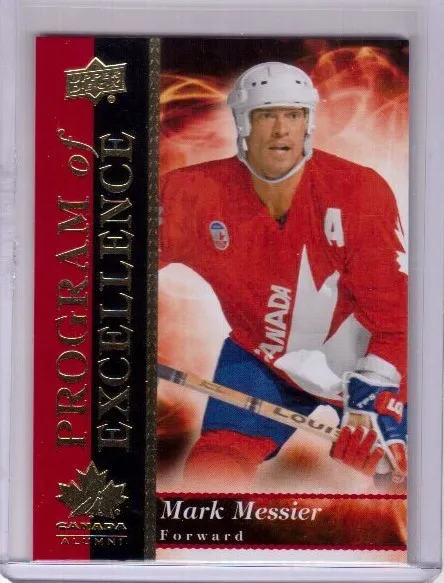 MARK MESSIER 18/19 Team Canada Alumni Program of Excellence Insert Card #POE-24