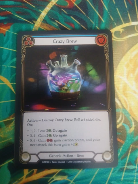 FLESH AND BLOOD tcg Crazy Brew Extended art cold foil promo x 1